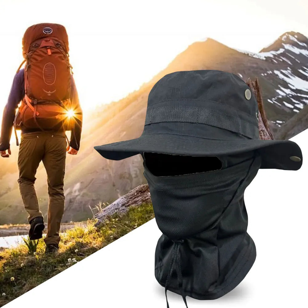 Boonie Wide Brim Sun Hat with Mask