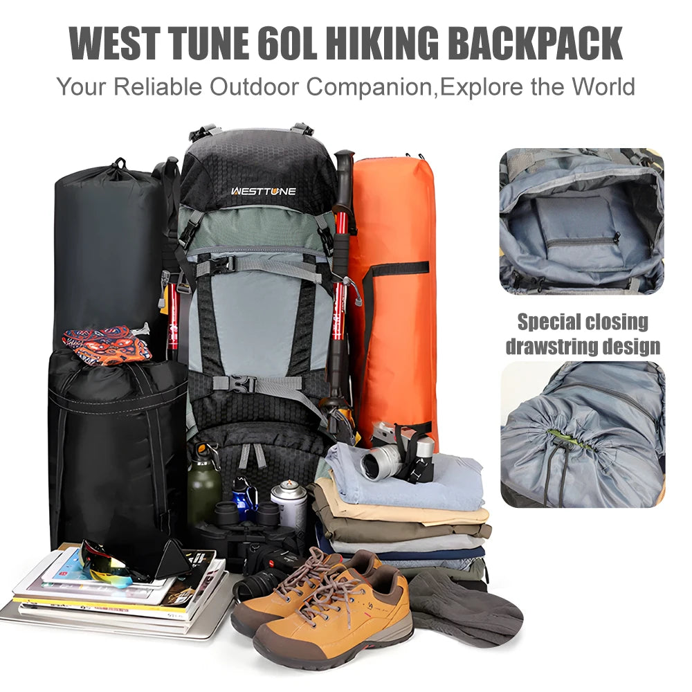 Explorer Internal Frame Backpack with Rain Cover