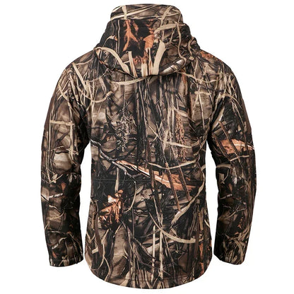 Men's Warm Waterproof Silent Camo Hunting Jacket
