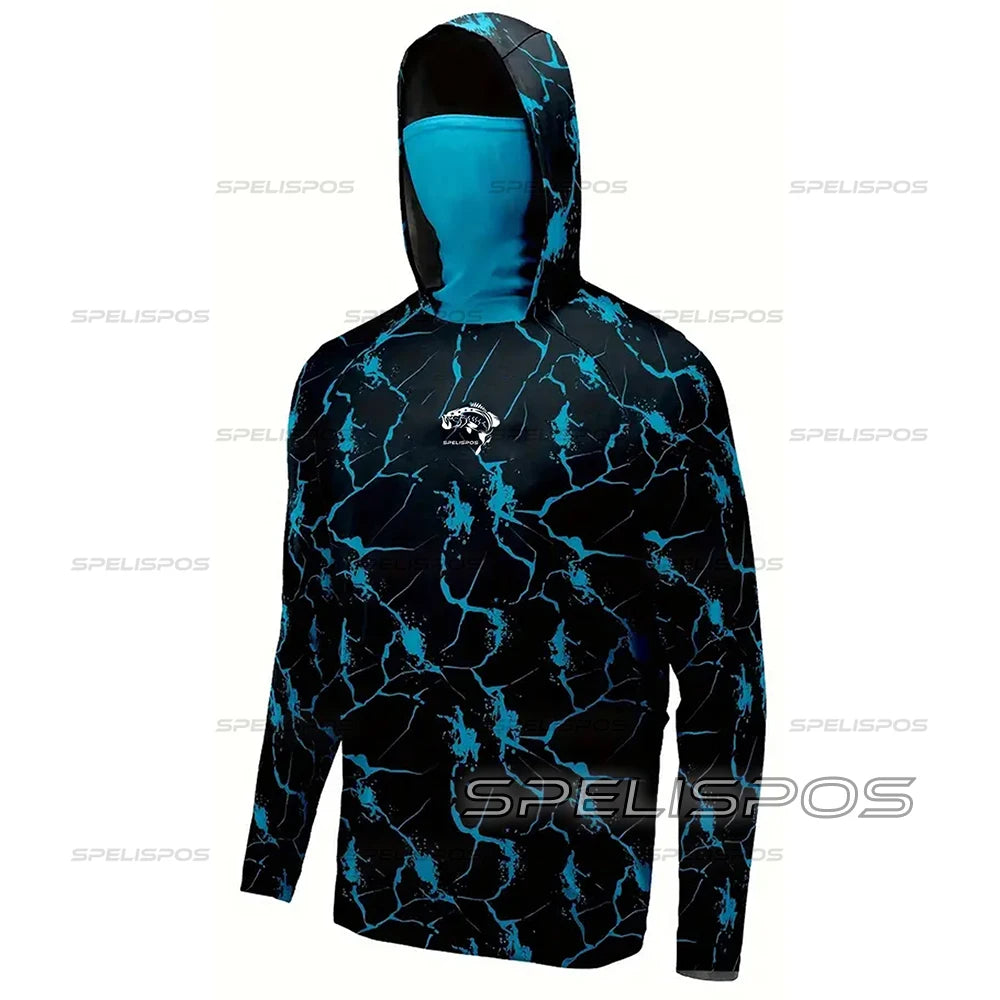 Men Fishing Long Sleeve Hoodie Sailing Shirt