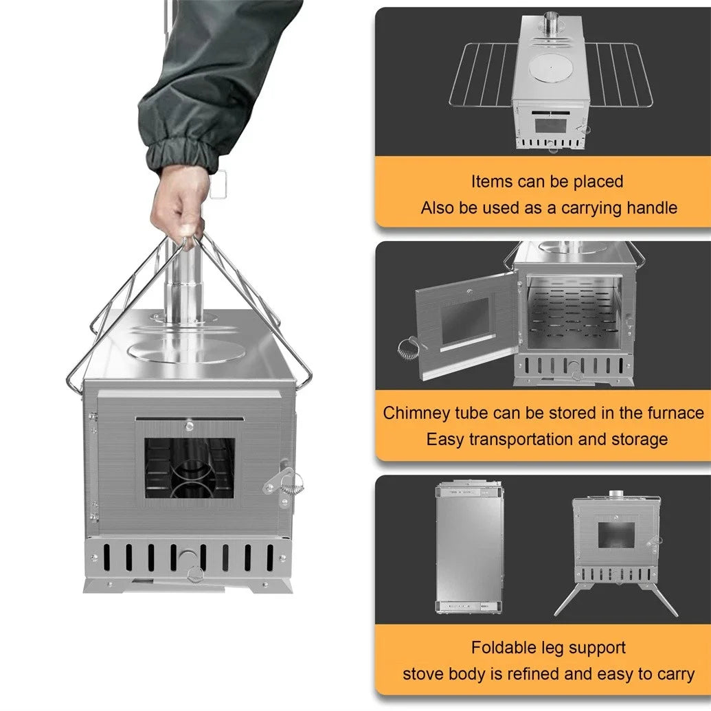 Hot Tent Portable Wood Burning Stove