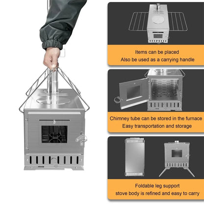 Hot Tent Portable Wood Burning Stove