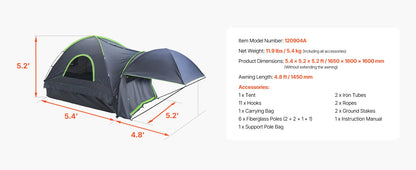 2-3 Person Waterproof Pickup Truck Tent for Camping
