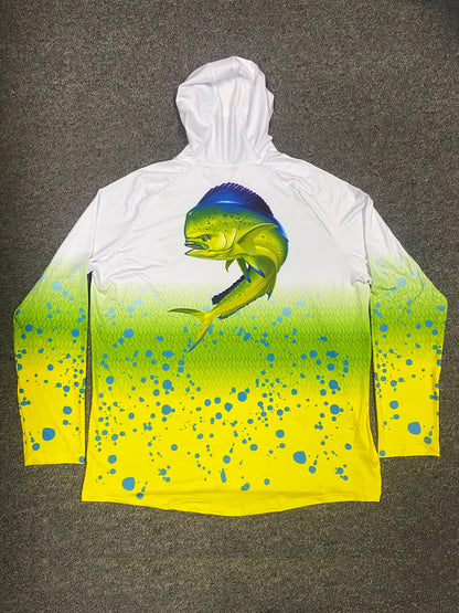 Men Long Sleeve Fishing Hoodie Sailing Shirt