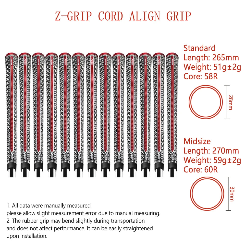 13PCs Golf Club Grip Standard/Midsize 60R