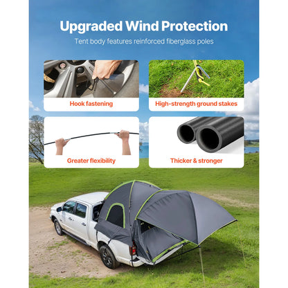 2-3 Person Waterproof Pickup Truck Tent for Camping
