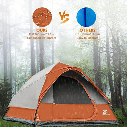 4 Person Instant Easy Set Up Camping Tent