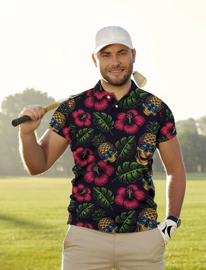 Men's Golf Shirt Hawaii Golf Polo Shirt