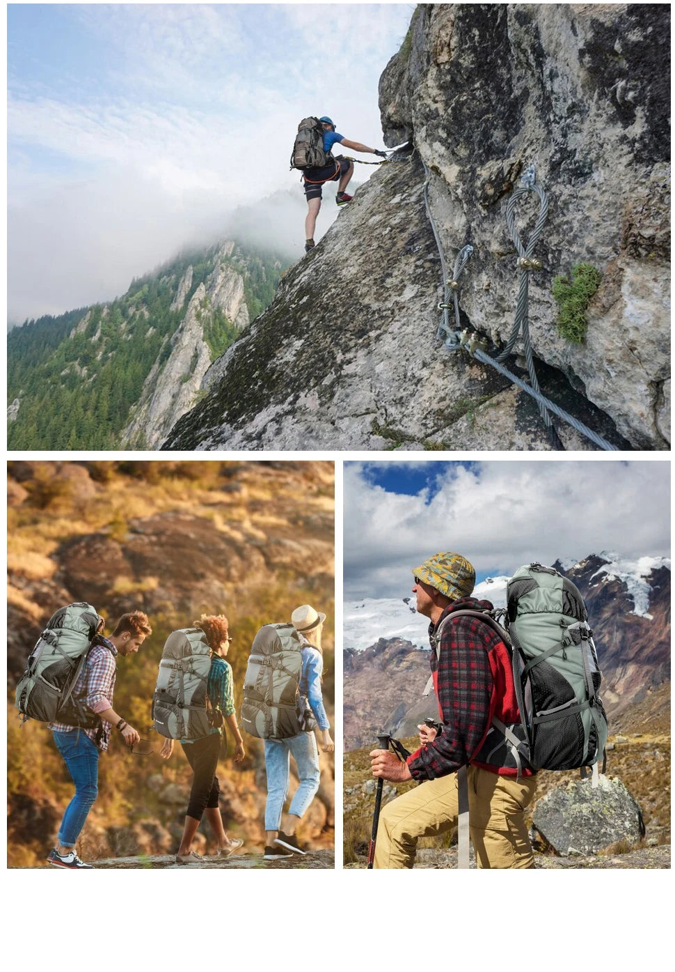 Explorer Internal Frame Backpack with Rain Cover