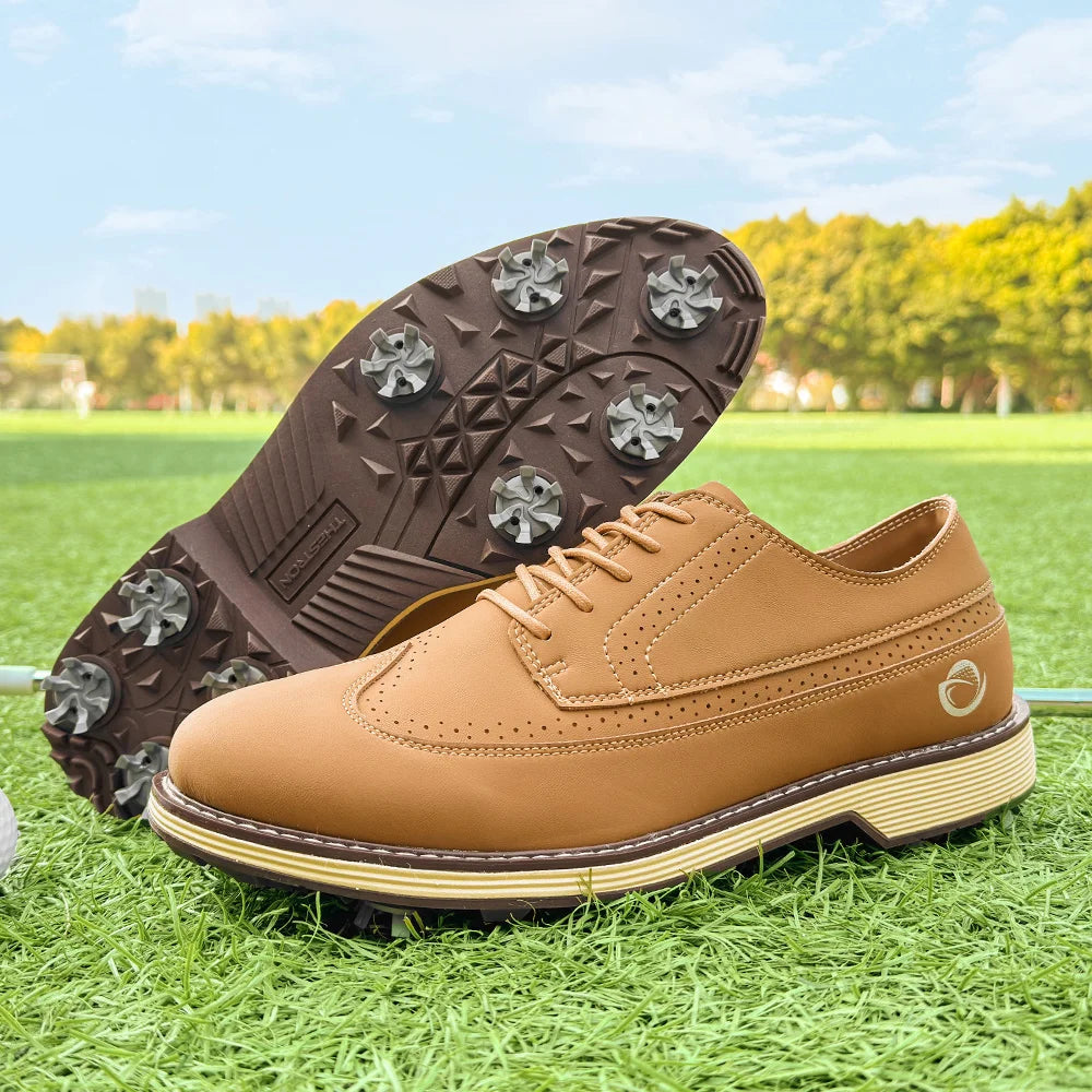 New Men Spiked Walking Golf Shoes Size 7-14