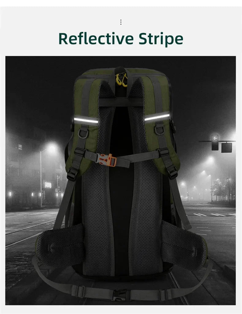 50L Waterproof Large Hiking Men Large Rucksack