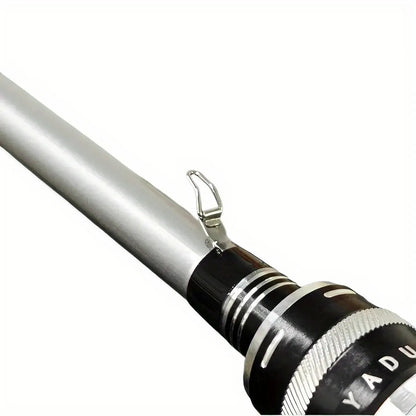 Silvery Carbon Fiber Lure Fishing Rod