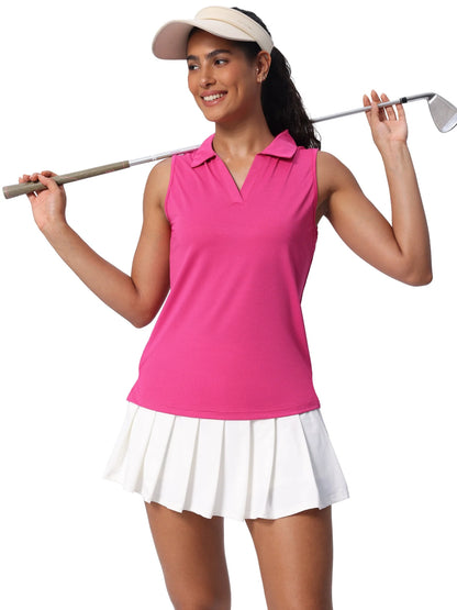 Women's Sleeveless Quick dry Golf Shirts