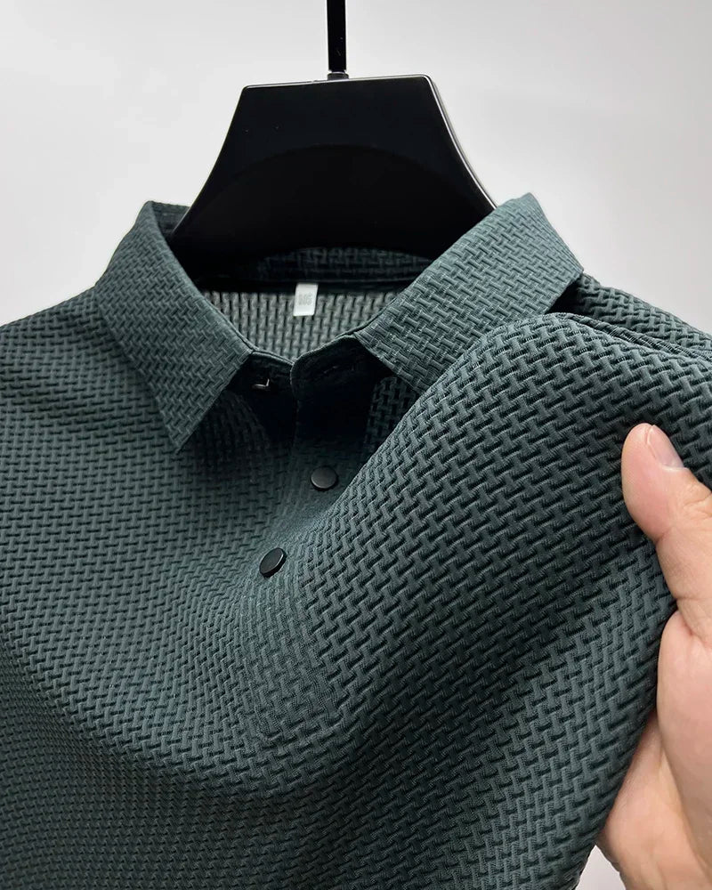 Men's Ultra Stretch Loose Fit Polo Shirts Breathable