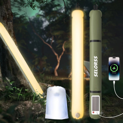 Waterproof Portable Solar Camping Lantern 2000mAh