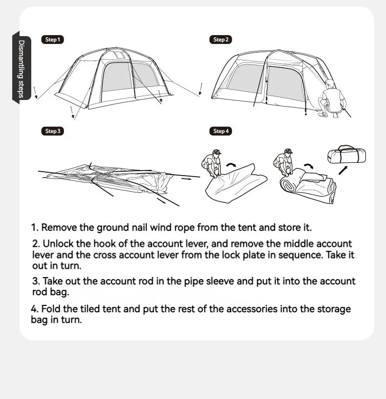 4 Seasons Large Space Tent With Chimney Hole