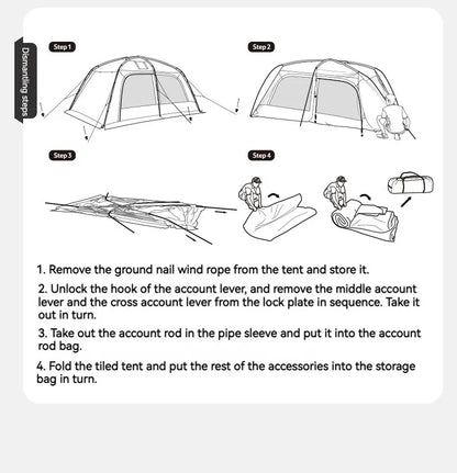 4 Seasons Large Space Tent With Chimney Hole