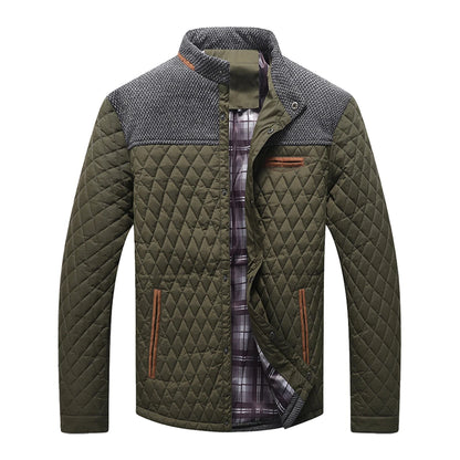 Men's Lightweight Winter Warm Bomber Quilted Coat L