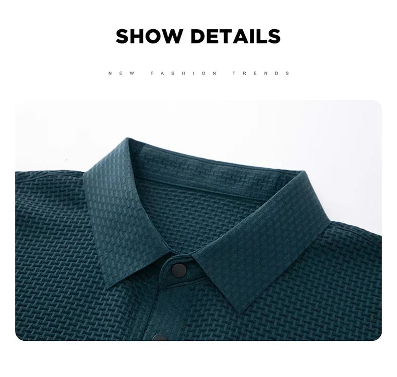 Men's Ultra Stretch Loose Fit Polo Shirts Breathable