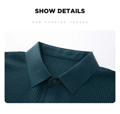 Men's Ultra Stretch Loose Fit Polo Shirts Breathable