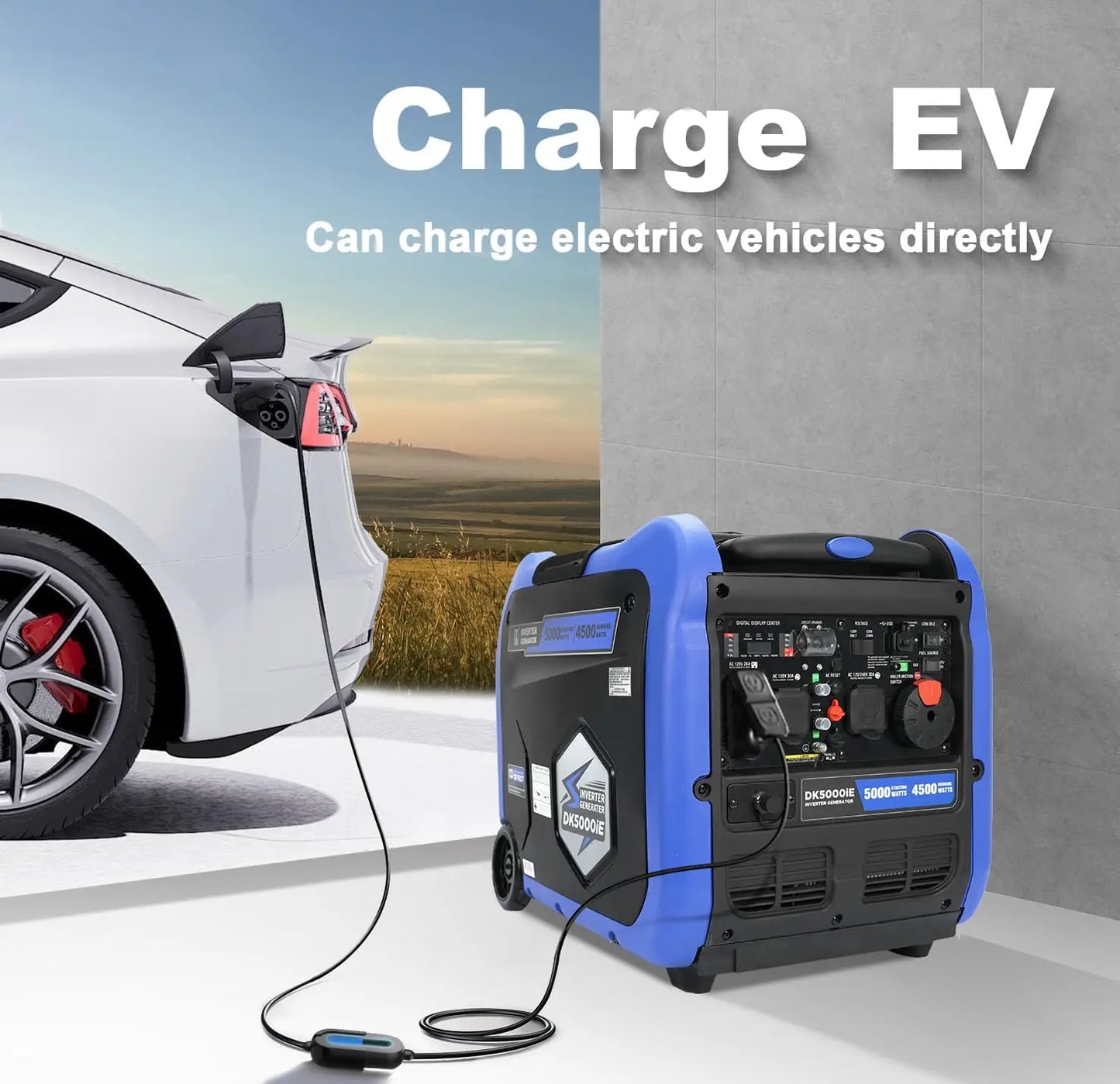 Portable 5000W Electric Start Inverter Generator