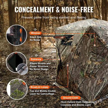Hunting Blind 270° See Through Ground Blind