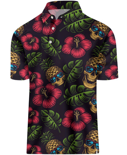Men's Golf Shirt Hawaii Golf Polo Shirt