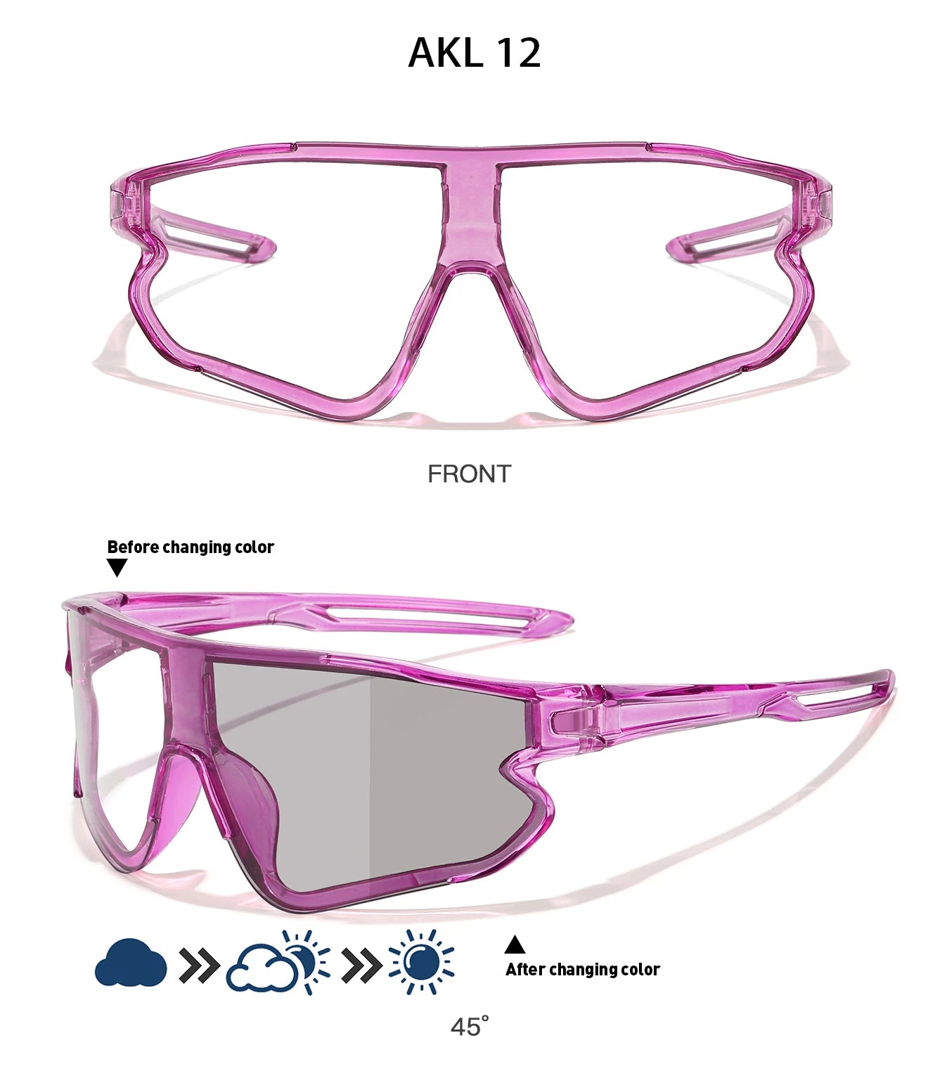Men Women Sports Big Frame Windproof Goggles