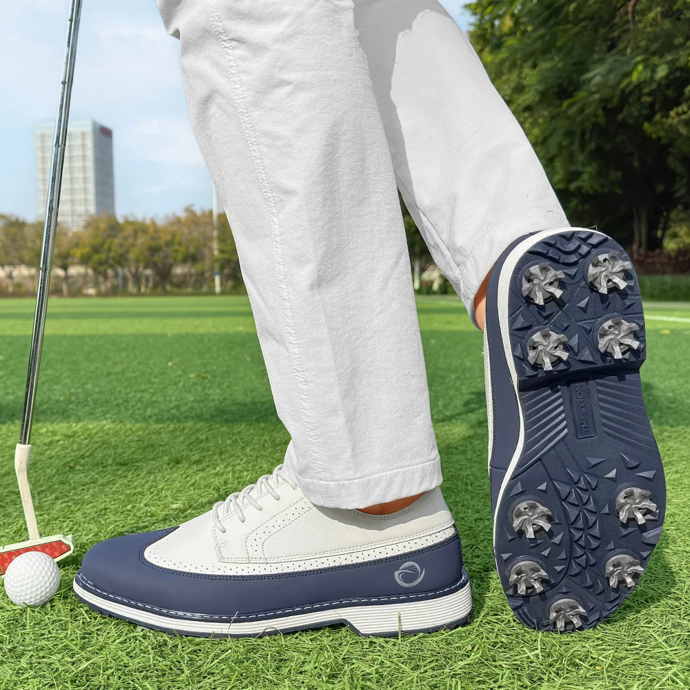 New Men Spiked Walking Golf Shoes Size 7-14