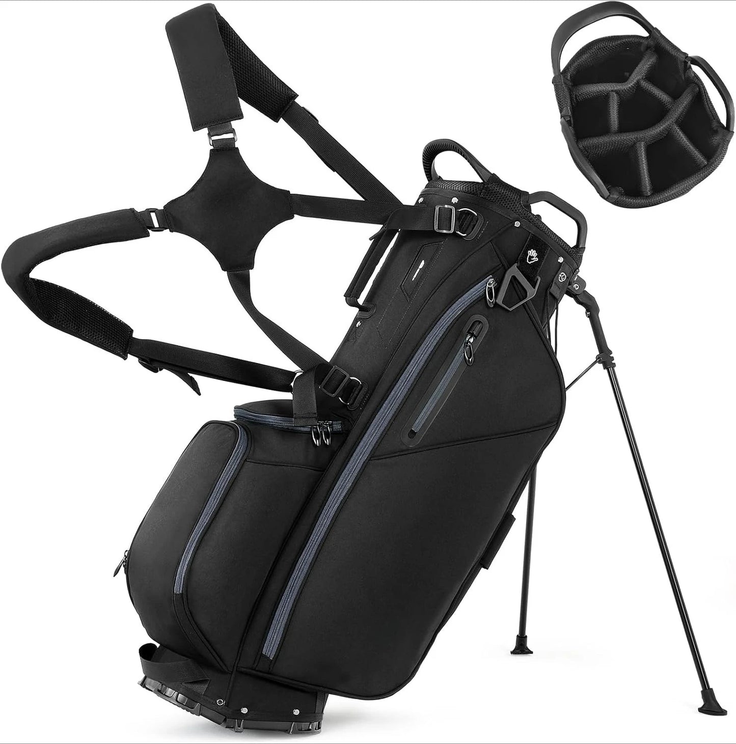 Lightweight Golf Bags with 7 Way Full-Length Dividers,
