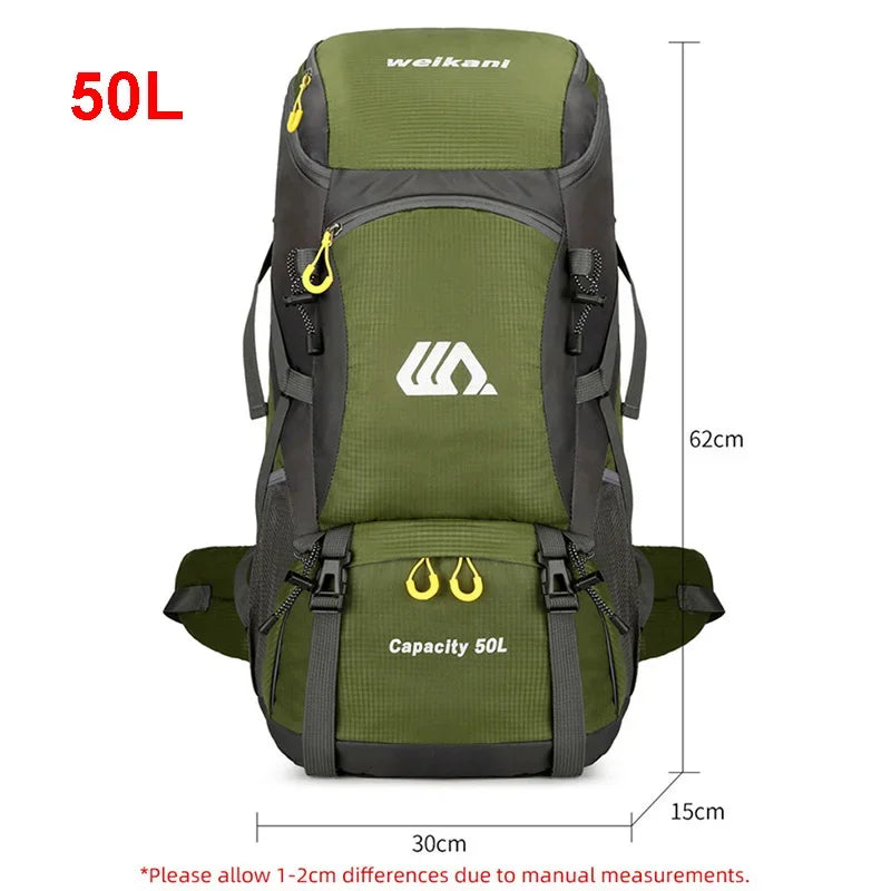 50L Waterproof Large Hiking Men Large Rucksack
