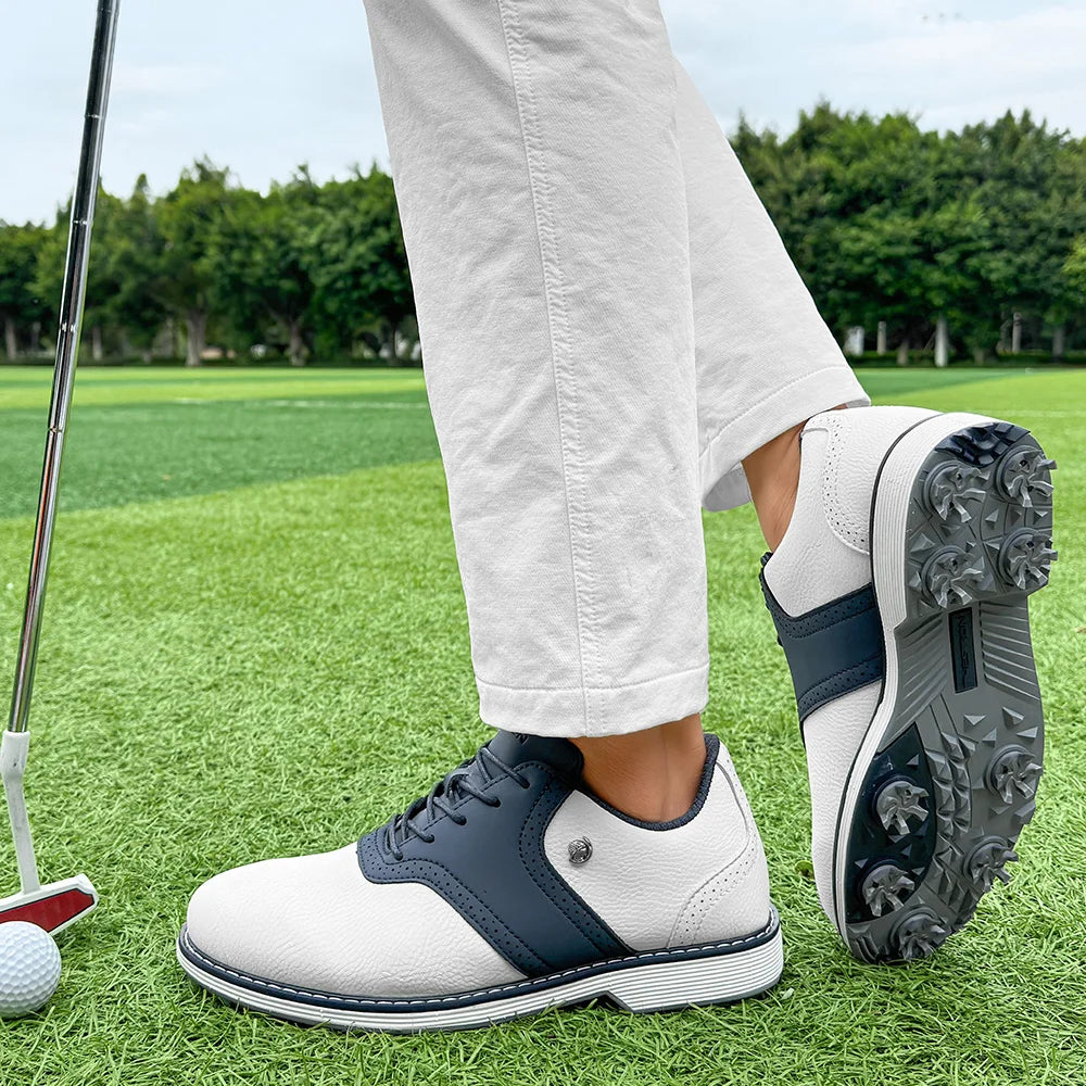 Golf Spiked Sneakers Walking Footwears for Golfers