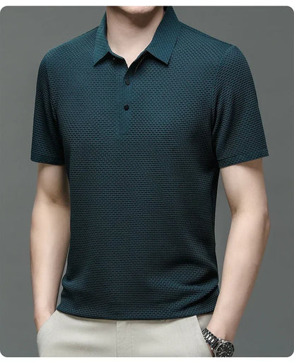 Men's Ultra Stretch Loose Fit Polo Shirts Breathable