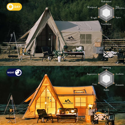 Large Inflatable Cabin Tent for 4-Seasons