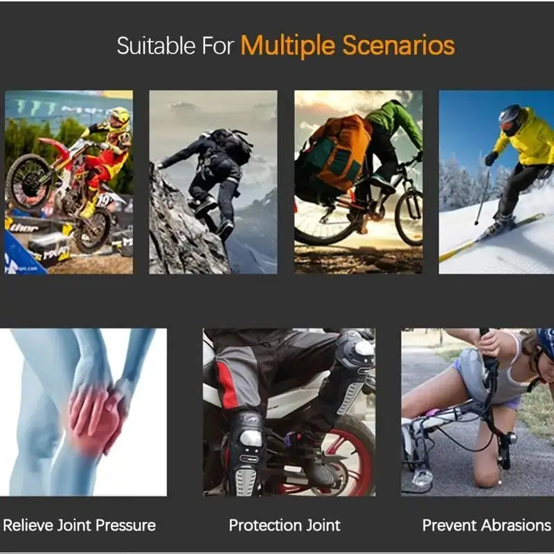 Knee and Elbow Motorcycle Protective Gear Set
