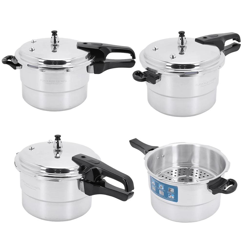 Aluminum Pressure Cooker with Steaming Plate