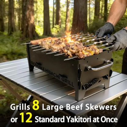 Heavy Duty Charcoal Portable Folding Hibachi Grill