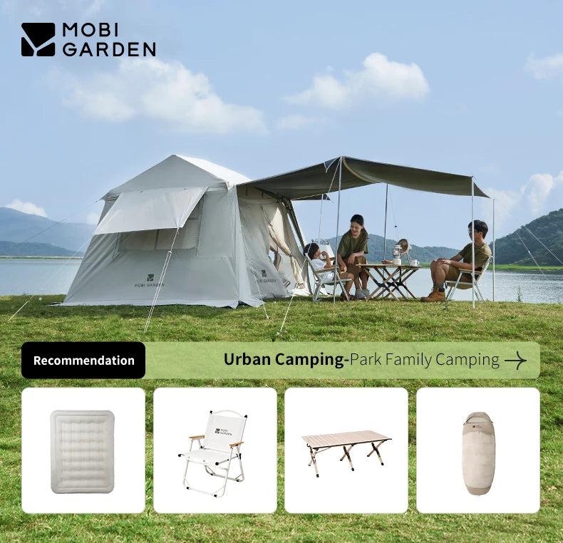 5.9 Outdoor Camping Vinyl Rainproof Sunscreen Tent
