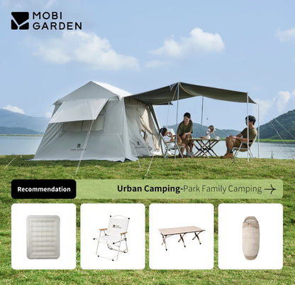 5.9 Outdoor Camping Vinyl Rainproof Sunscreen Tent