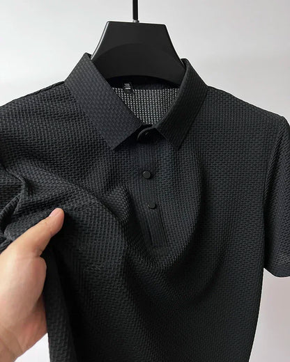 Men's Ultra Stretch Loose Fit Polo Shirts Breathable