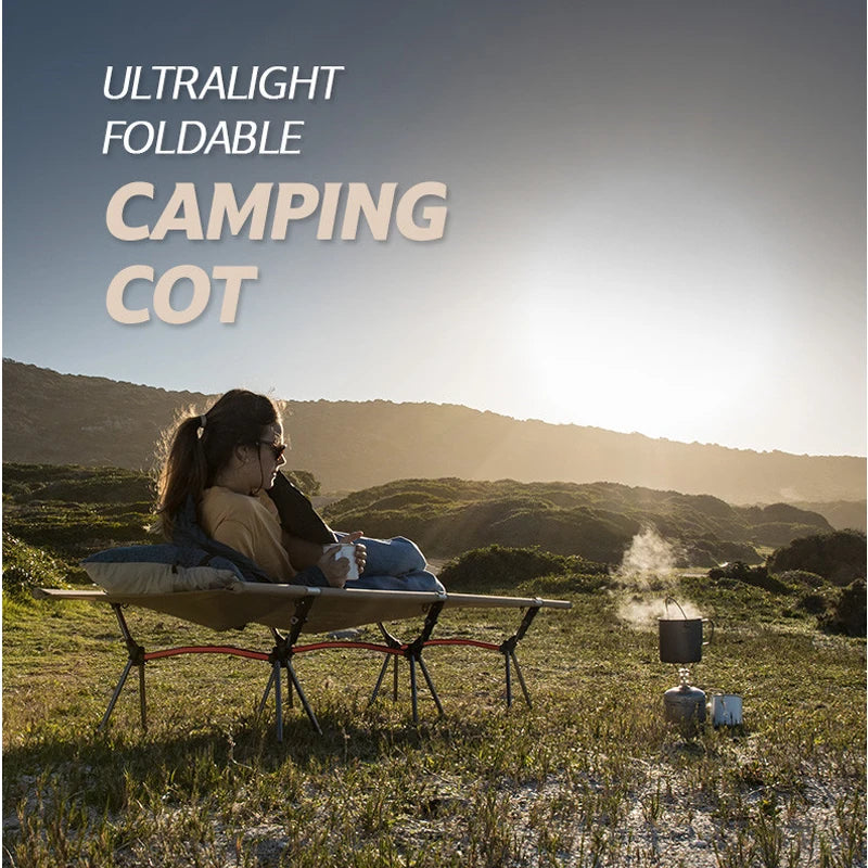 Ultralight Aluminum Alloy Sleeping Cot for Outdoor