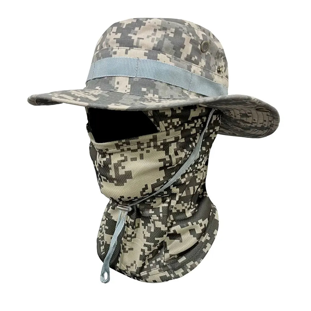 Boonie Wide Brim Sun Hat with Mask