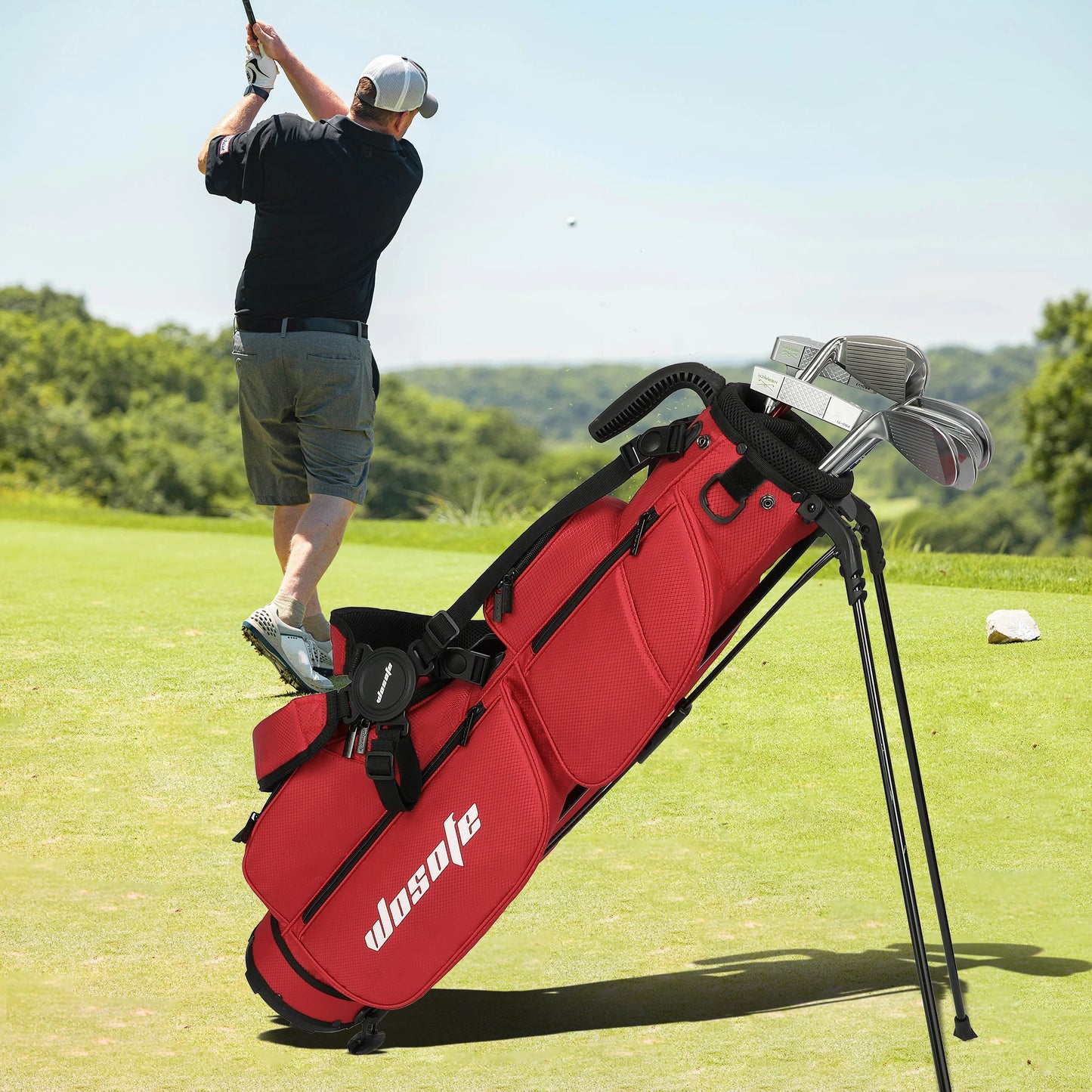 Lightweight Golf Stand Bag - Fits 5-9 Clubs -
