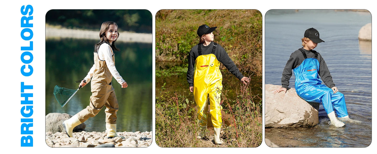 Waterproof Youth Chest Waders for Kids