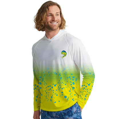 Men Long Sleeve Fishing Hoodie Sailing Shirt