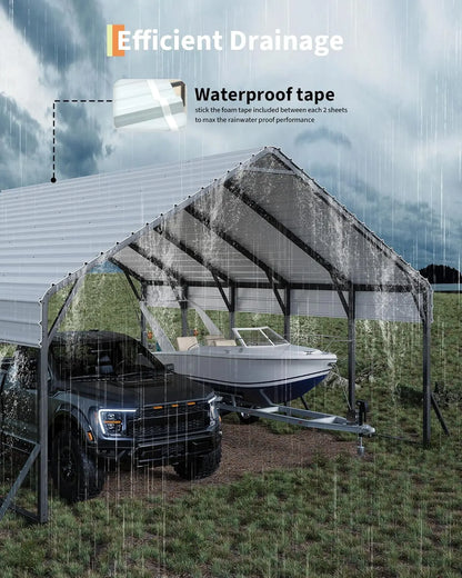 20'x25'x13' Heavy Duty Metal Reinforced Carport