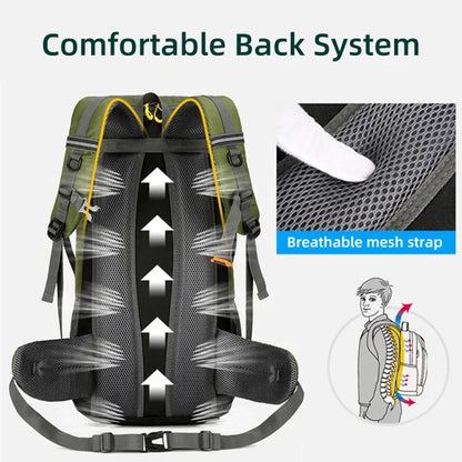 50L Waterproof Large Hiking Men Large Rucksack