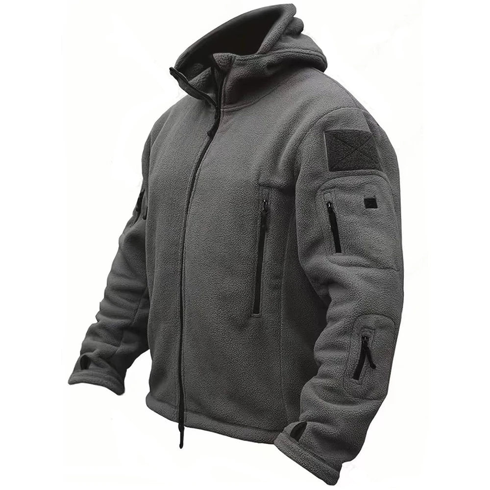 Military Winter Thermal Fleece Tactical Hooded Coat