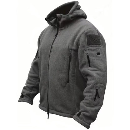 Military Winter Thermal Fleece Tactical Hooded Coat