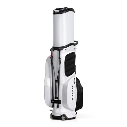Golf Stand Bag with Retractable Top Cover and Wheels